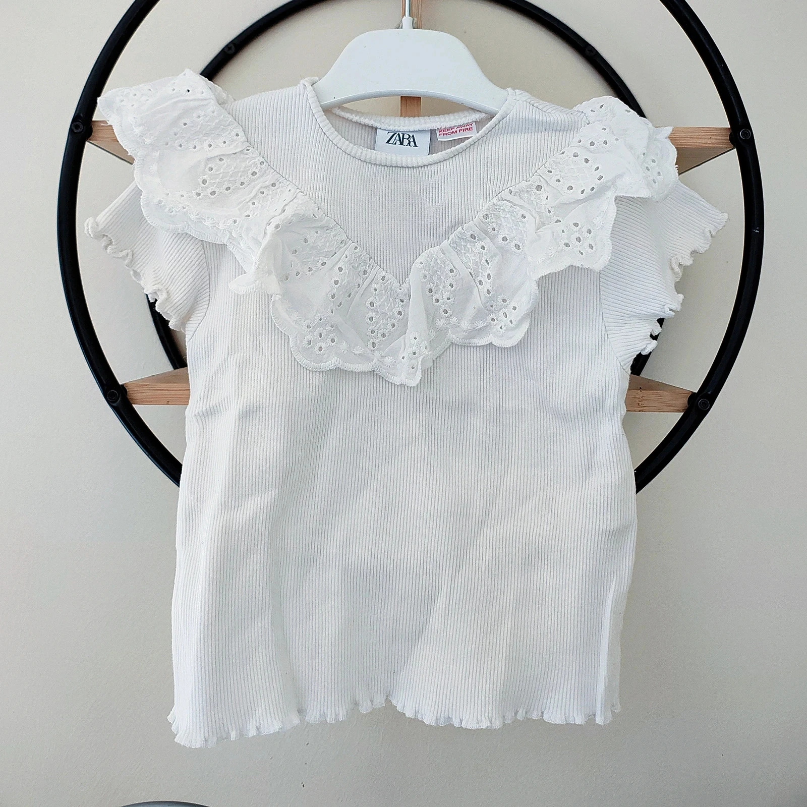 18 24 mois teeshirt été côtelé Zara 86 cm